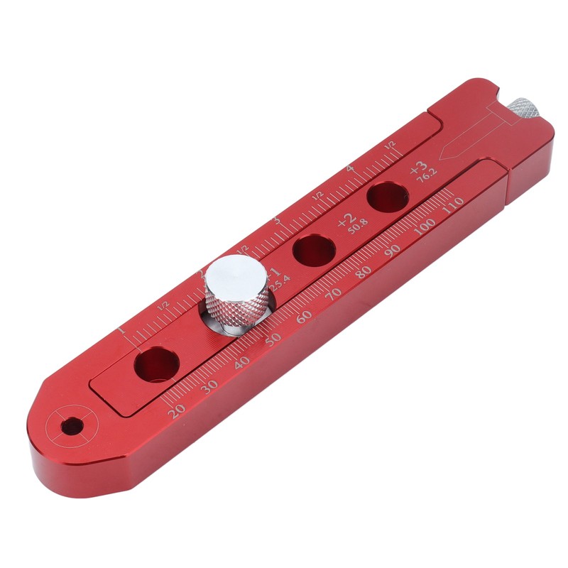 Woodworking Compass Scriber Adjustable Metric British Aluminum Alloy Fixed Point
