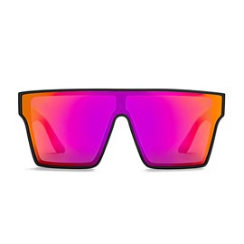 BINGKING Polarized Sunglasses for Men Sporty Style Driving Travel Sun Glasses Lightweight Square Frame UV Protection (Violet)