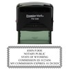 Wyoming Notary Self-Inking Rubber Stamp - Meets State Specifications Black