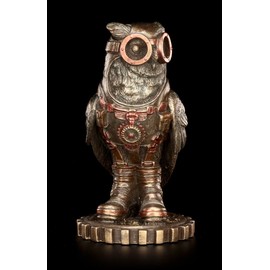 Steampunk Figurine Retro Owl Veronese