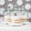Weddingstar Inc. Mini W/White Base Glass Bell Jar, 3'' x