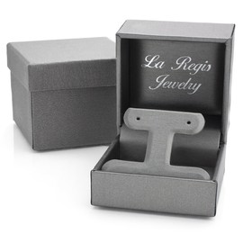 Freshwater Cultured Black Pearl Earrings 14K Yellow Gold Leverback 8-8.5mm