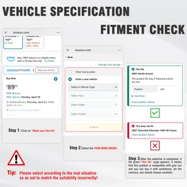 ADCARLIGHTS Replacement For 2001 2002 2003 2004 Toyota Tacoma Headlights with Corner Signal Lamps and Bumper Light Black Housing Amber Reflector Driver Side and Passenger Side Pair