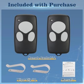 BP+ 2 Garage Door Remotes for Wayne Dalton 372310 3973C 300643 309884 297134 CANADA