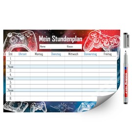 Younikat Wipeable A4 Timetable [German Language Product]