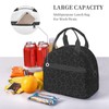 MOLAIGIN Black Grey Cool Leopard Insulated Lunch With Adjustable Shoulder