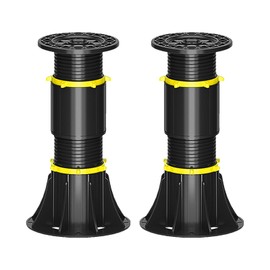 KOVNISE 2 x Adjustable Height Bed Support Legs 8-13 Inches, Bed Centre Slat Support Leg, Adjustable Bed Frame Support Legs Replacement, for Bed Frame, Cabinet and Wooden Furniture