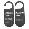 CENWA 2 Pcs Funny Do Not Disturb Sign Work Door