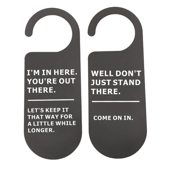 CENWA 2 Pcs Funny Do Not Disturb Sign Work Door