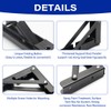 Folding Shelf Brackets Max. Load 580 lb, 10 Inch Black