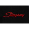 AFM NEW! Black Floor Mats 1968-1982 Chevy Corvette W/ Embroidered