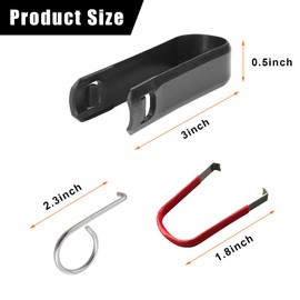 Sylvil 3PCS Car Wheel Hub Bolt Nut Cover Removal Tool, 3 Type Wheel Lug Cap Removal Tool Set, Universal Nut Caps Lug Puller & Bolt Cap Removal Tool Hook, Car Accessories for Most Vehicles