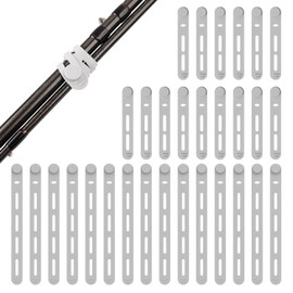 Silicone Fishing Rod Ties Belt Straps (30/50 Pack) – Lightweight, Durable, Reusable Rubber Bands Belts for Pole Storage