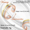 Vicmag Kupfer Magnetringe für Frauen Männer für Arthritis Schmerzlinderung Therapie