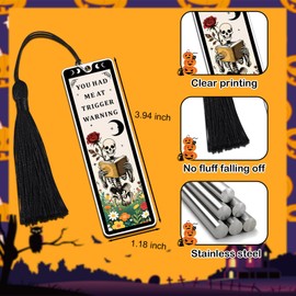 Smutty Book Lovers Gifts Metal Funny Bookmarks for Book Lovers Women Dark Romance Bookmarks Bookish Merch for Smut Readers Romance Novel Bookmark Funny Spicy Bookmarker for Adults Stocking Stuffer