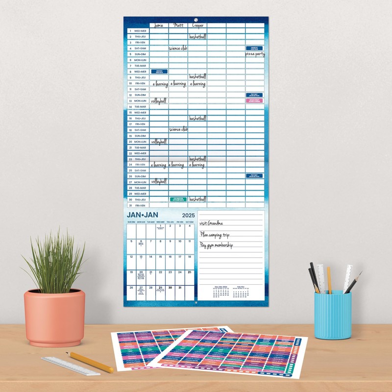 2025 Family Planner Wall Calendar