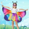 JONRRYIN Pack of 6 Butterfly Costume Children, Butterfly Wings Children,
