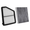RVgolf Engine+Cabin Air Filters Fit for Honda Civic 2016-2024 (2.0L), HR-V 2023-2024 (2.0L) Engine Air Filter Replacement Cabin Air Filter Accessories# CF11182 CA12051