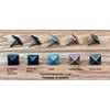 10 Pack of Clavos, Pyramid Shape, 3/4" x 3/4" (Antique