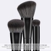 KINGMAS Kabuki Makeup Brushes, 3Pcs Angled Foundation Brush & Contour