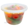 PCM 16 oz. Heavy Duty Round Deli Food Soup Plastic