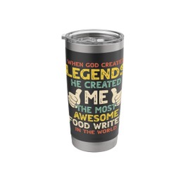 Food Writer Legend Stainless Steel Insulated Tumbler