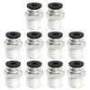 Hoodutric Push to Connect Fittings, 6mm Tube OD x 1/4