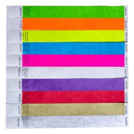 Thomas & Anca Club Supplies Ltd 1" Tyvek Wristbands Event & Security Wristbands Pack 100 Blue