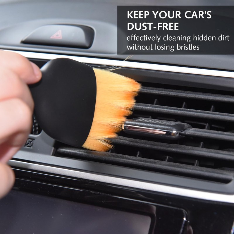 Luxiremi 2 Pack Car interior Cleaning Soft Brushes Dust and