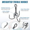 Snagging Hooks Snagging Weighted Treble Hooks - 5pcs Large Weighted