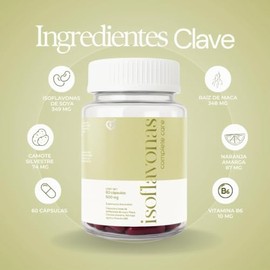 CARO FIT | Isoflavonas De Soya Para Mujer Con Maca Camote Silvestre Naranja Amarga Y Vitamina B6 | Suplemento Para Bienestar Femenino | 60 Cápsulas, 3