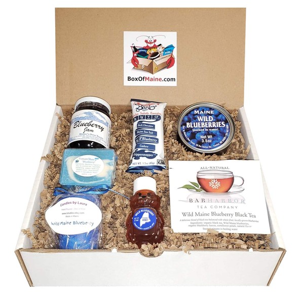 Wild Maine Blueberry Sampler Gift Pack - 7 Count - Maine Made - Great for Holidays & Birthdays