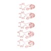 100Pcs Cute Paper Clips Rose Gold Cat Shape Anti Slip