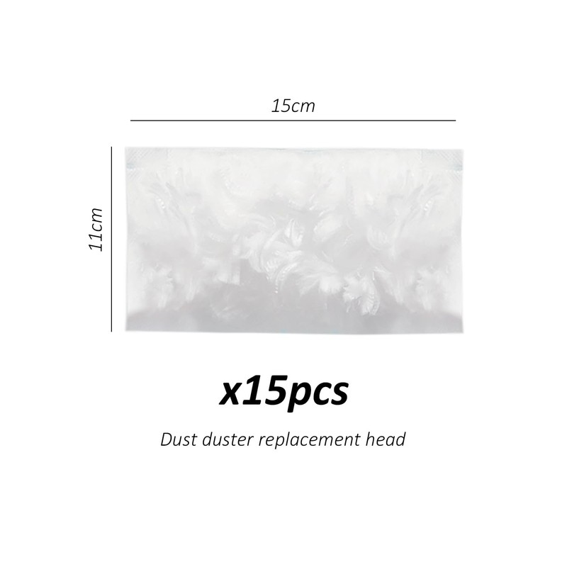 Pack of 15 Duster Replacement Head, Electrostatic Duster Replacement Head,