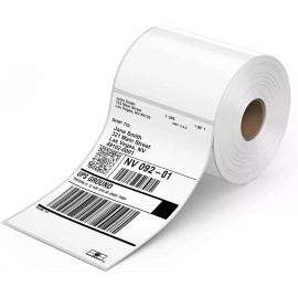 Rollo Direct Thermal Shipping Labels - 500 4x6 Thermal Label Roll - Perforated