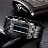 Binary Matrix Blue LED Digital Watch Abrasion Resistant Fashionable Binary