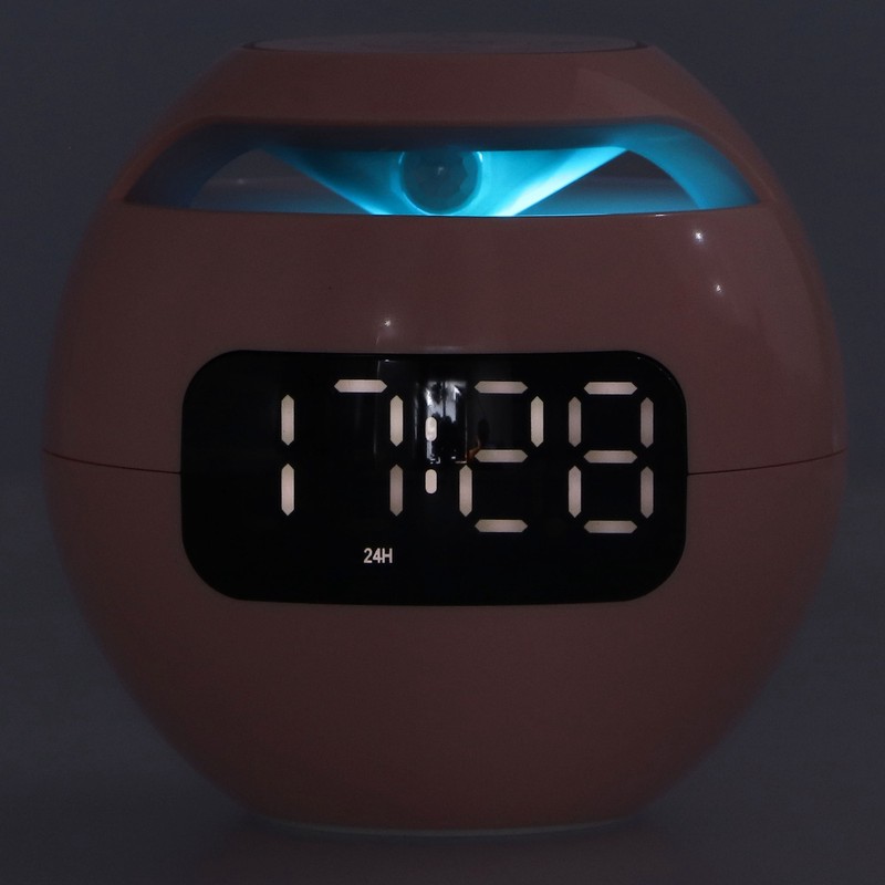 Multifunctional Bluetooth 5.0 Alarm Clock Speaker Rechargeable Ball Shape Portable