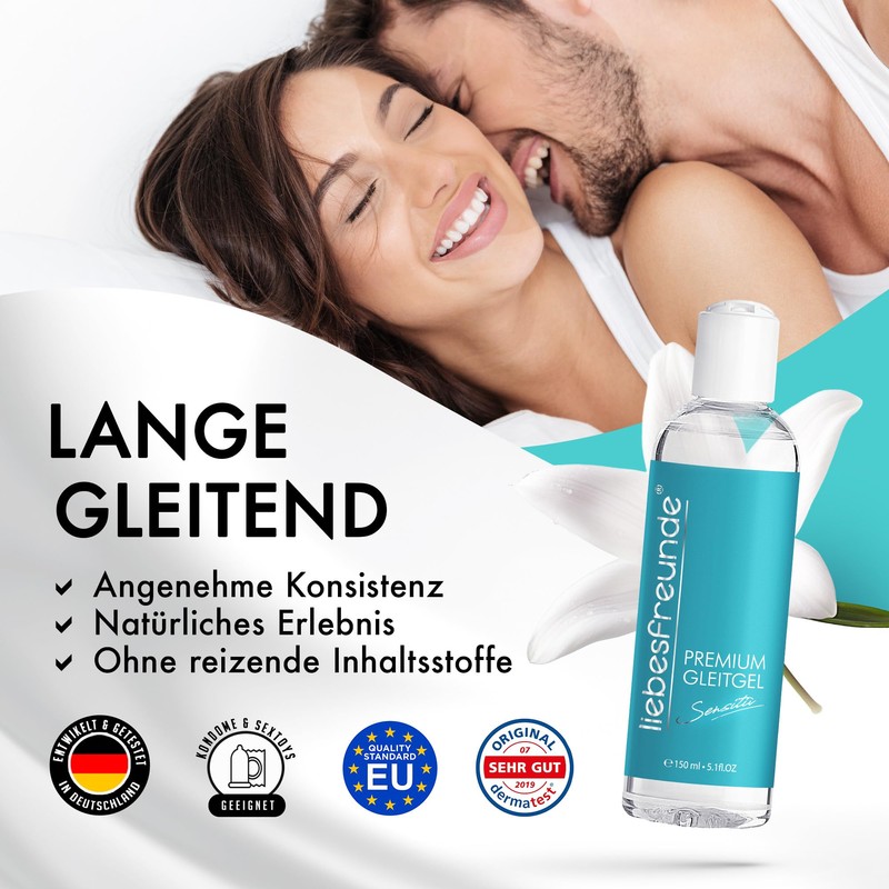 liebesfreunde® Sensitive Water-Based Lubricant (150 ml) Premium Lubricant Intimate Gel