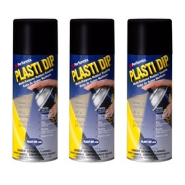 3 PACK PLASTI DIP Mulit-Purpose Rubber Coating Spray BLACK 11oz Aerosol