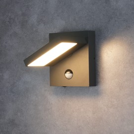 Inowel Outdoor Wall Light Motion Sensor Exterior Light Fixture for House,LED Modern Front Porch Sconce Wall Mount Lamp,IP54 Waterproof Garage Light for Patio Garden,13W 650Lm 3000K