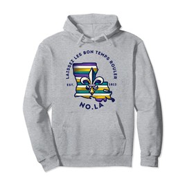Retro Classic NOLA Fleur-De-Lis Fashion Fest Pullover Hoodie