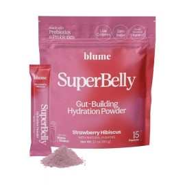 Blume SuperBelly Gut Health and On-The-Go Hydration Packets, Sugar-Free,...