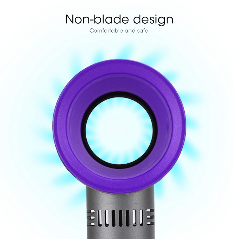 Non Blade Fan Mini Handheld Portable USB Rechargeable Fan Fourth