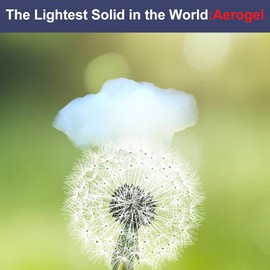 Aerogel, Ultra-Light Silica Aerogel Block, Nano Aerogel Super Insulation Material for Building Materials and Aviation, Made for Scientific Experiments and STEM Education (150mL)