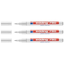 Edding Paint Marker 780 White 0.8 mm Pack of 3