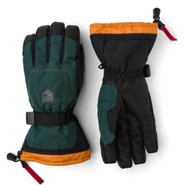 Hestra Unisex Gauntlet Sr. - 5-Finger Glove - Bottle Green/Bottle Green - 11