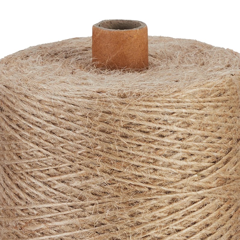 Relaxdays Jute Twine 1mm 2 Rolls Jute Twine 500m Each
