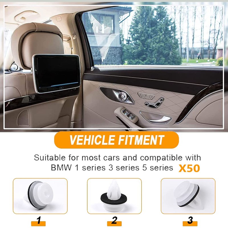 Pack of 50 Universal Door Trim Brackets, Door Trim Mounting