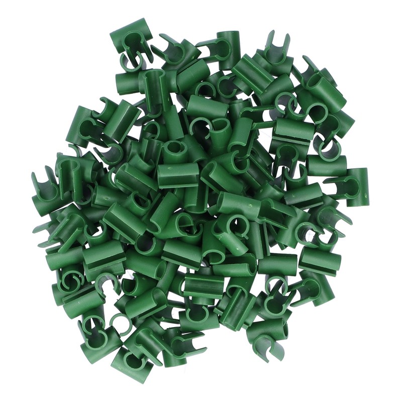 100Pcs Gardening Fixed Cross Clip Plastic Plant Buckle Clamp Clip