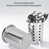 Kitchen Utensil Holder Multipurpose Large Capacity Mess Proof 304 Stainless